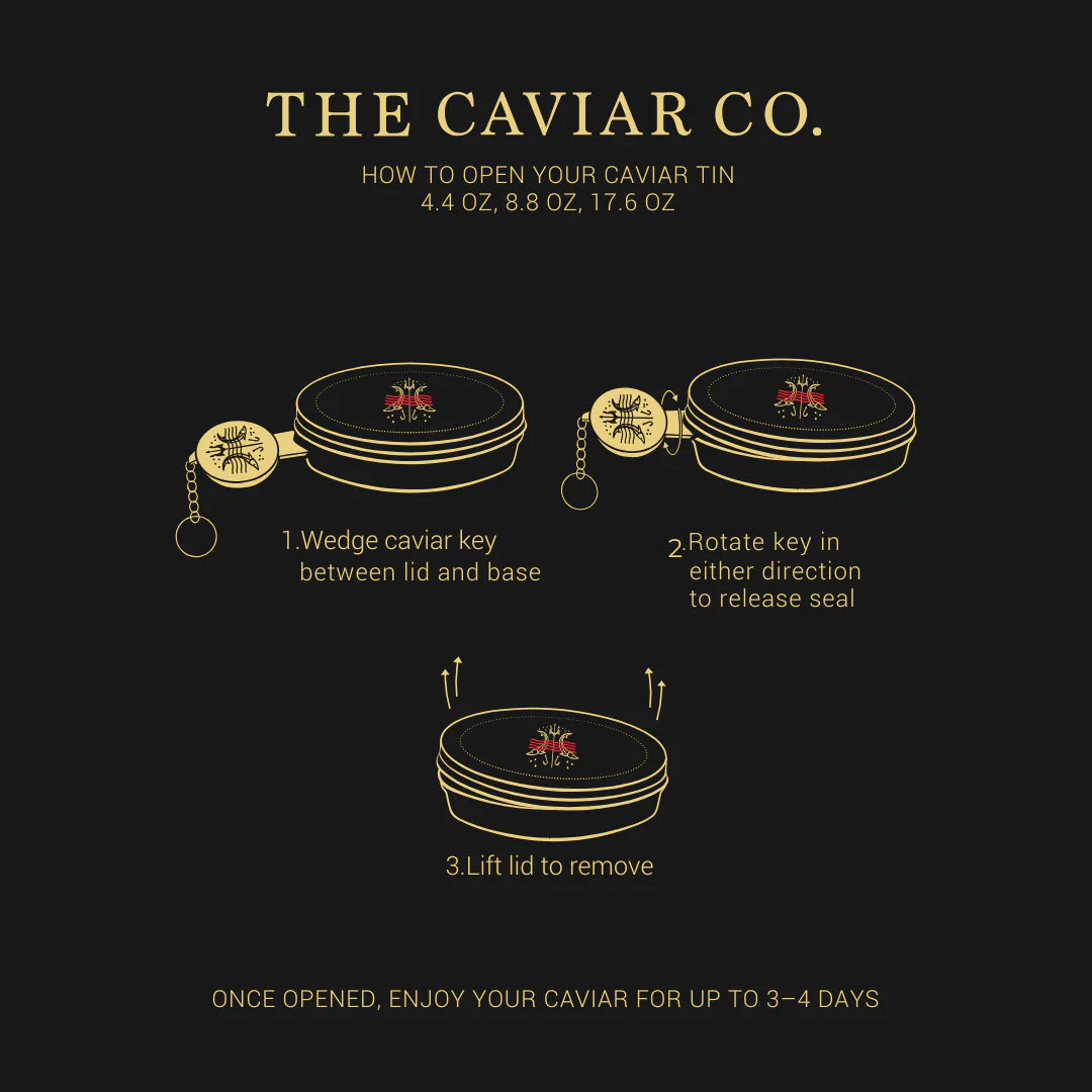 Gold Caviar Tin Key - Image 3